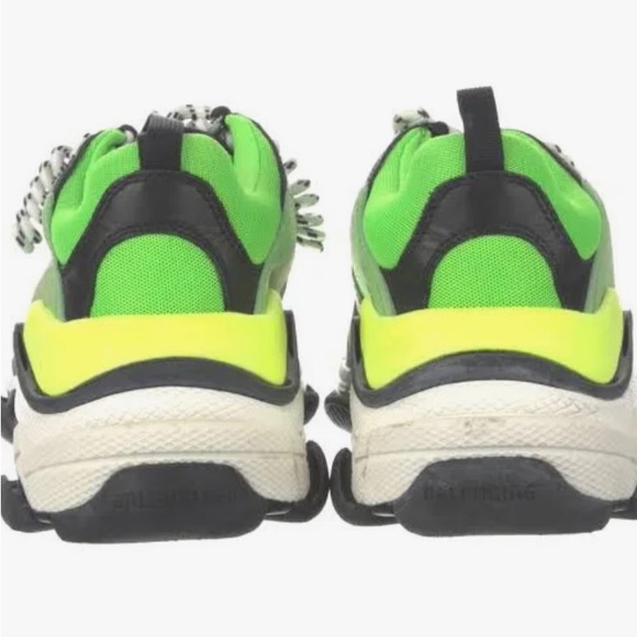 balenciaga lime green triple s